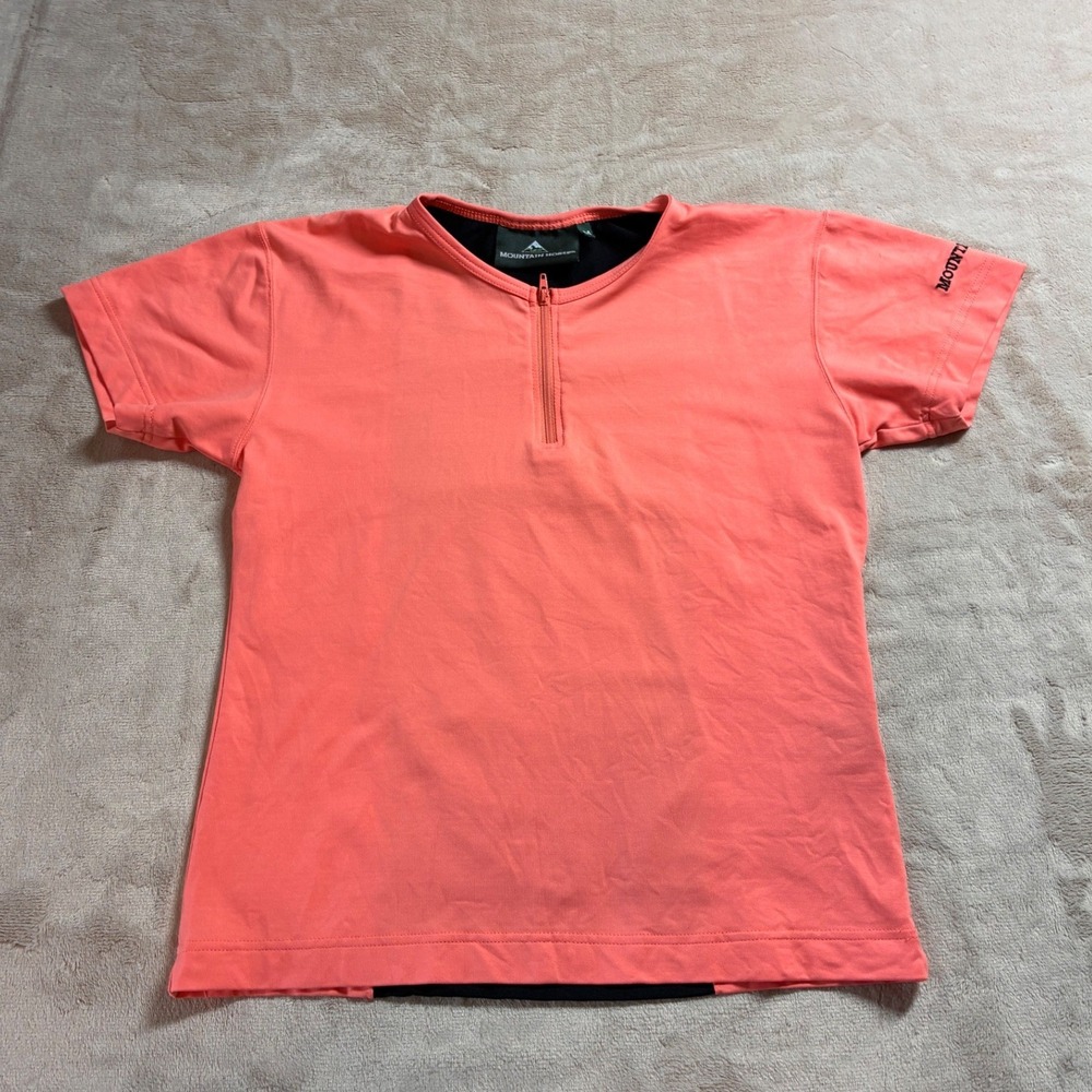 Mountain Horse Women's Coral Pink Quarter-Zip Equestrian Base Layer Shirt Medium
